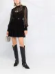 الصورة 2 من Alberta Ferretti فستان طبقات بشريط شفاف