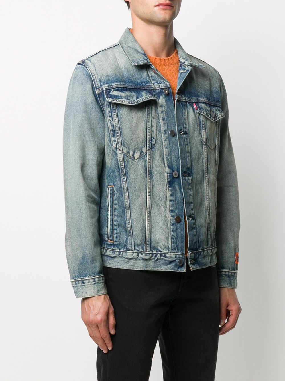 фото Heron preston x levi's denim jacket