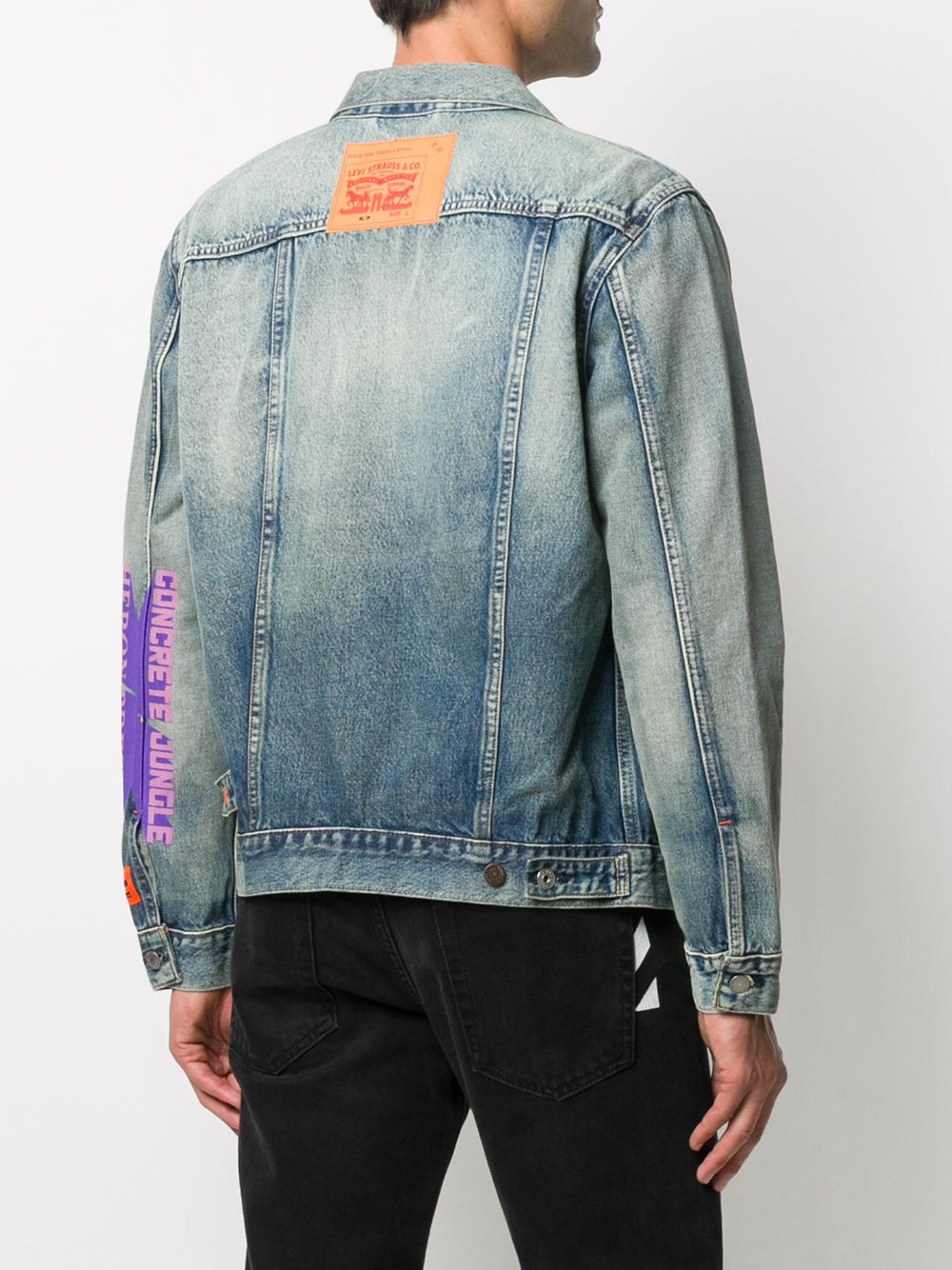 фото Heron preston x levi's denim jacket