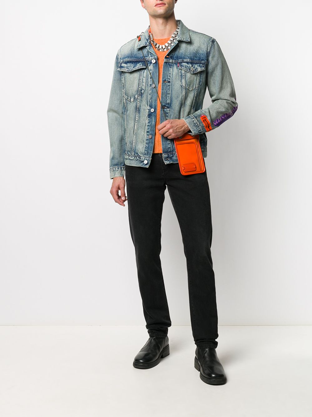 фото Heron preston x levi's denim jacket