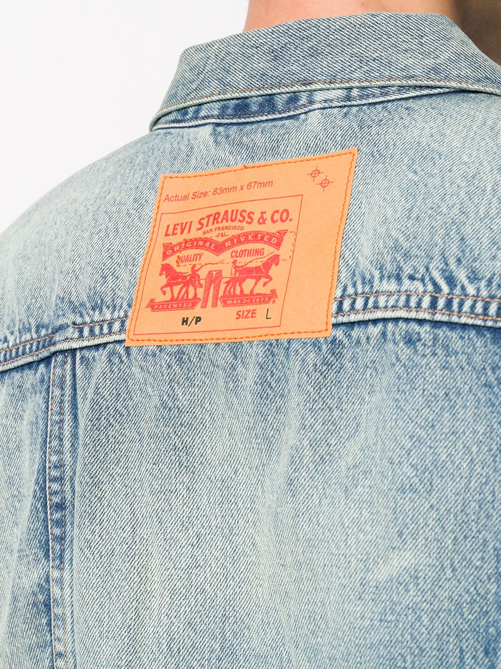 фото Heron preston x levi's denim jacket