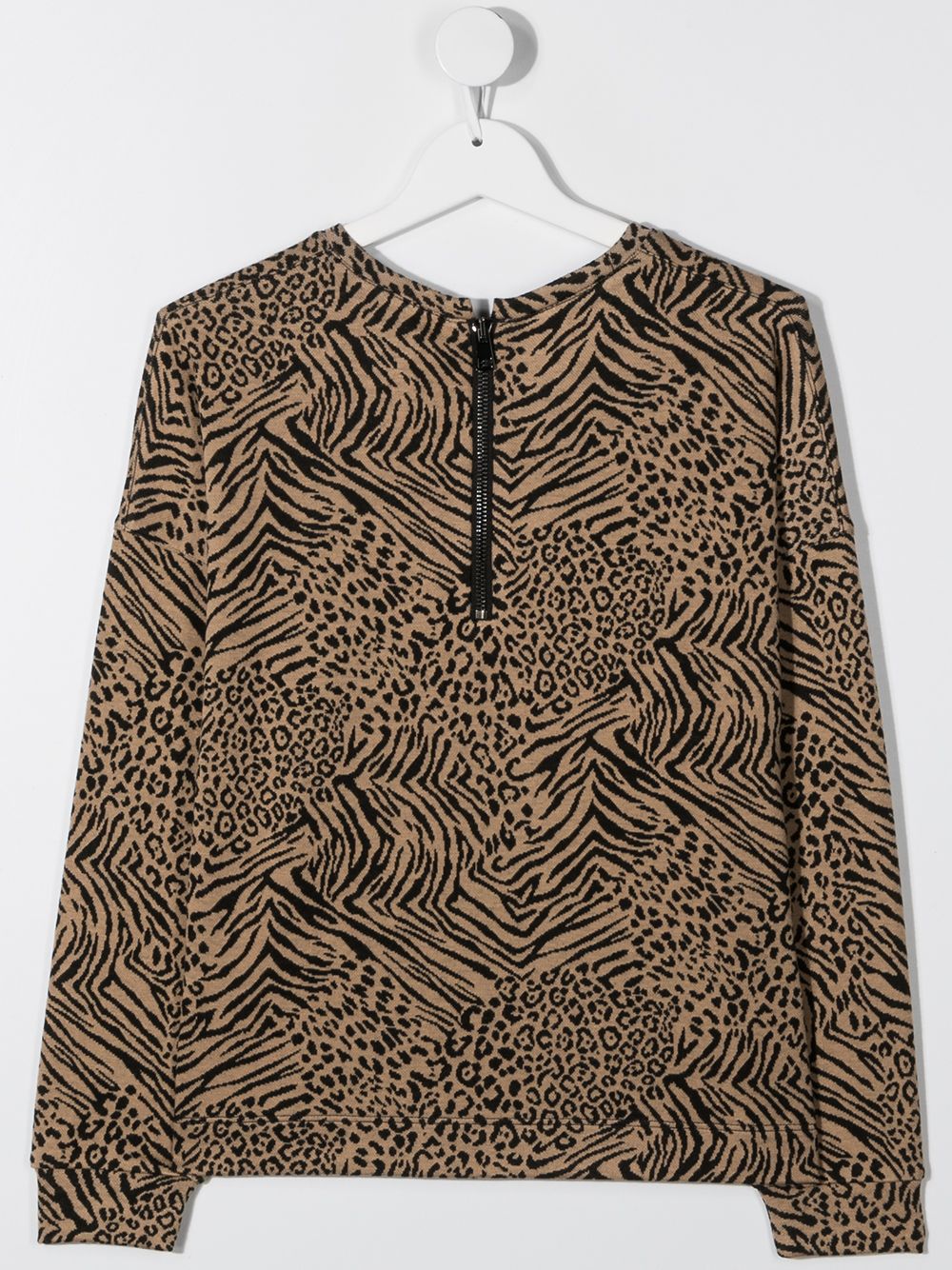 фото Caffe' d'orzo long sleeve leopard print sweater