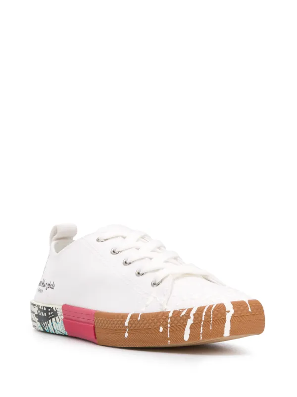 maison margiela spliced low top sneakers