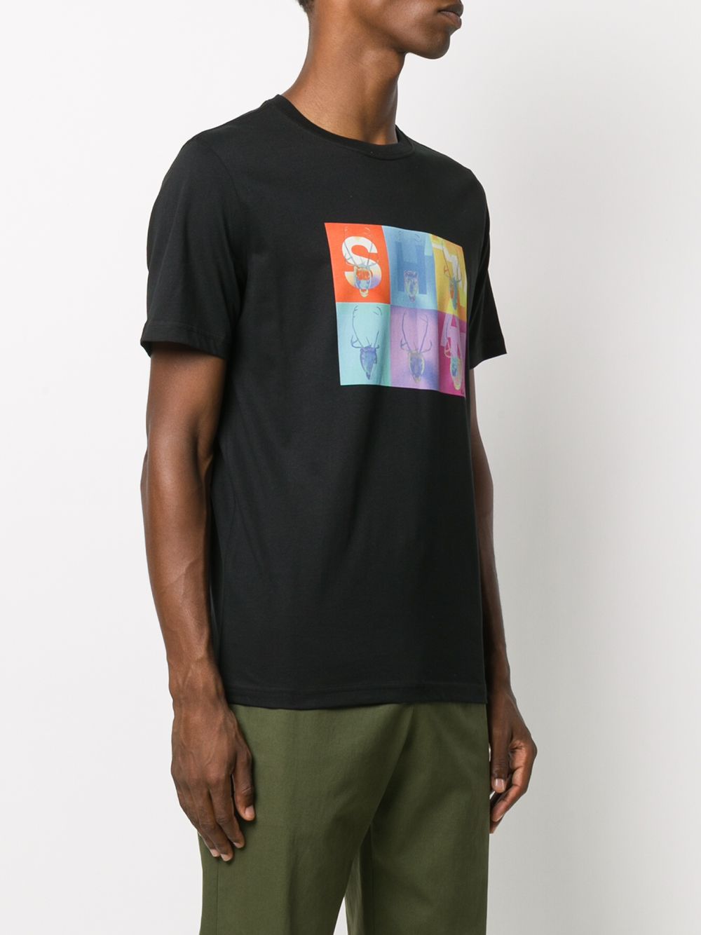 фото Paul smith organic cotton deer-print t-shirt