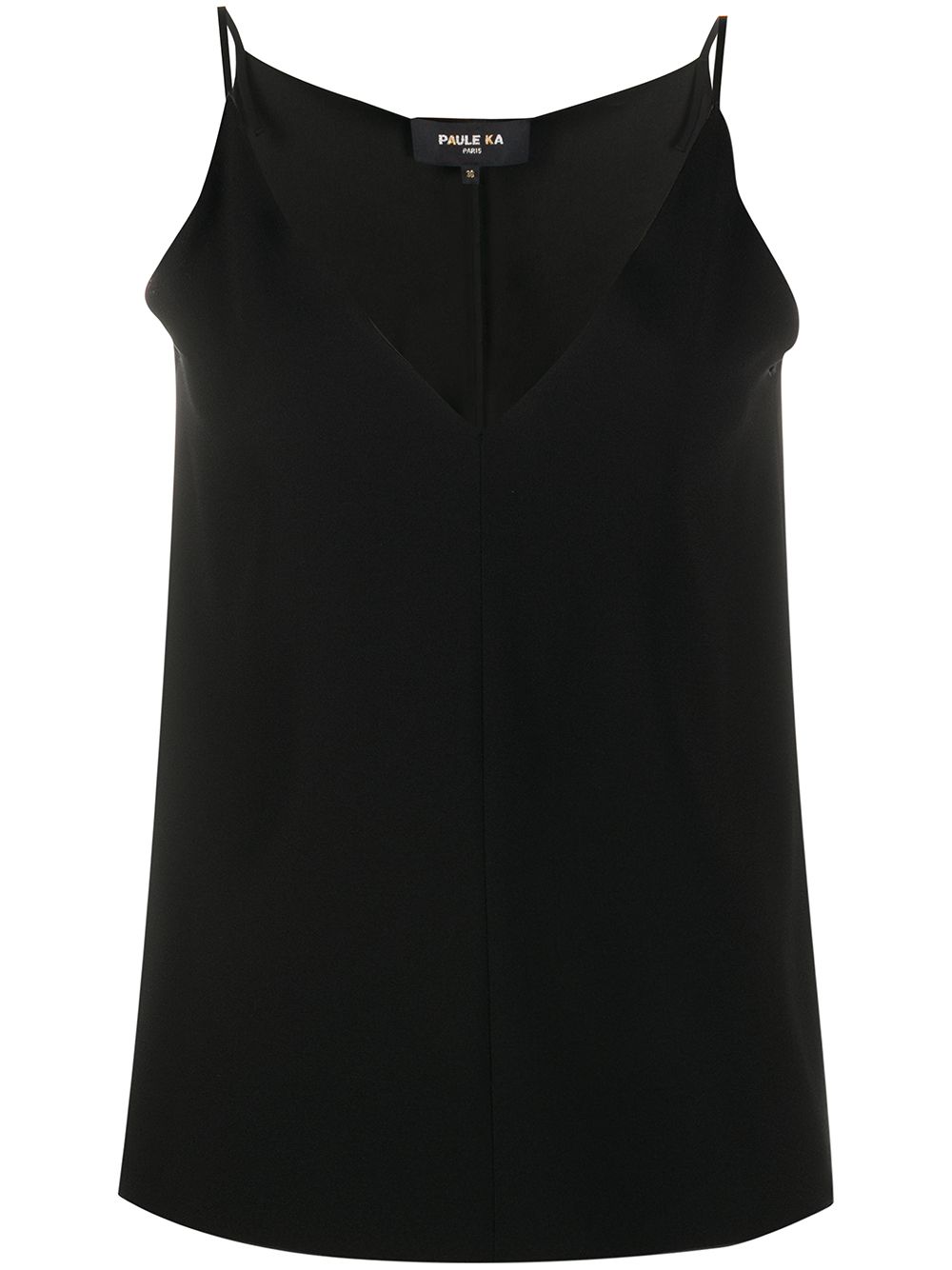 

Paule Ka sleeveless fitted vest - Black