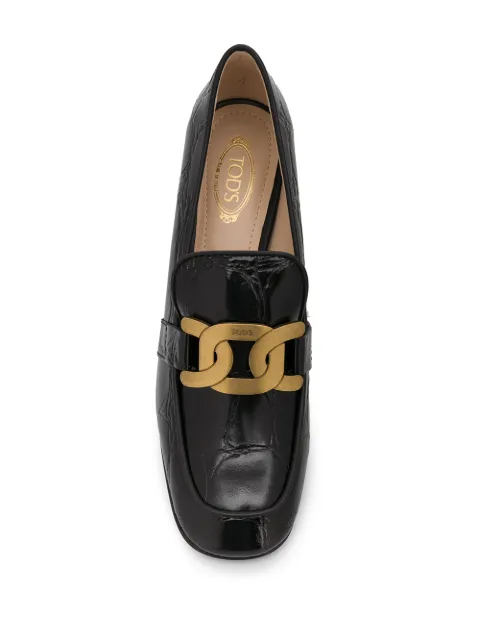 tod's block heel pumps