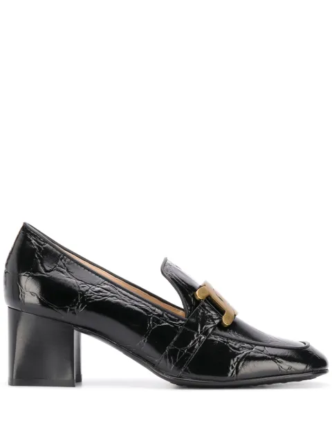 tod's block heel pumps