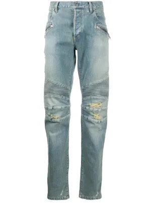 balmain straight leg jeans