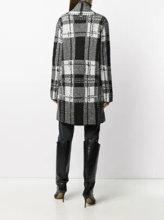 plaid longline cardigan展示图