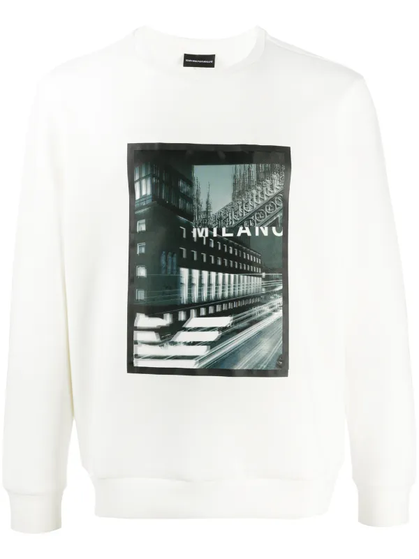 emporio armani sweatshirt white