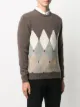 Ballantyne diamond-printed cashmere jumper