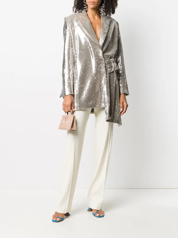 off white sequin jacket