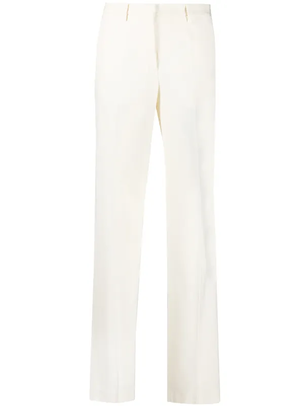 off white wool pants