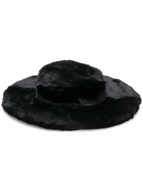Kirin Faux Fur Wide Brim Hat - Farfetch