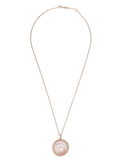 Chopard collier à pendentif Happy Spirit en or rose et or blanc 18ct orné de diamants