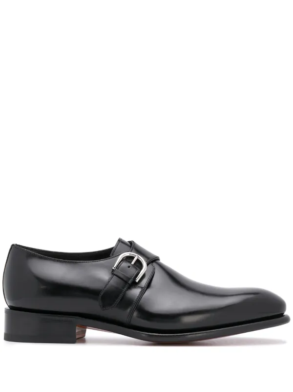 single buckle monk shoes