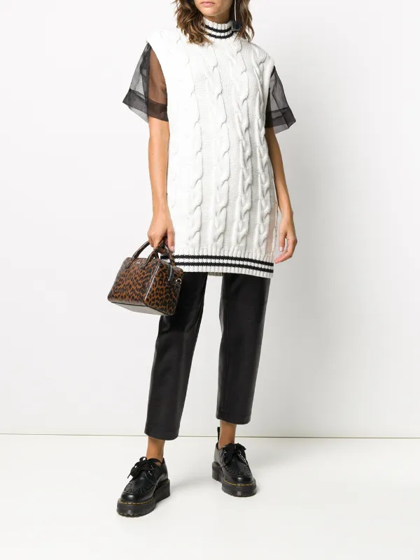 ganni knitted vest