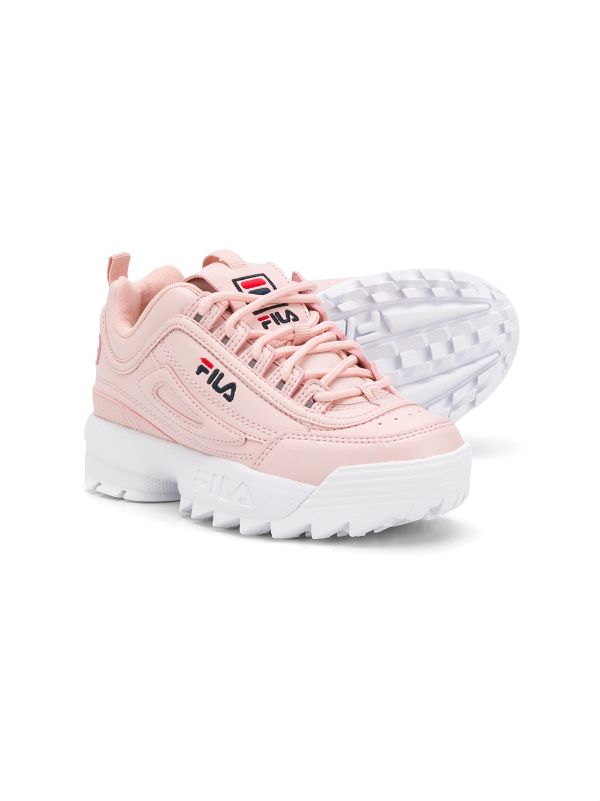 fila baby pink trainers