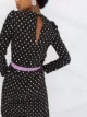 RedValentino فستان منقط بأكمام طويلة