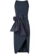 الصورة 1 من Elisabetta Franchi bow and slit pencil dress