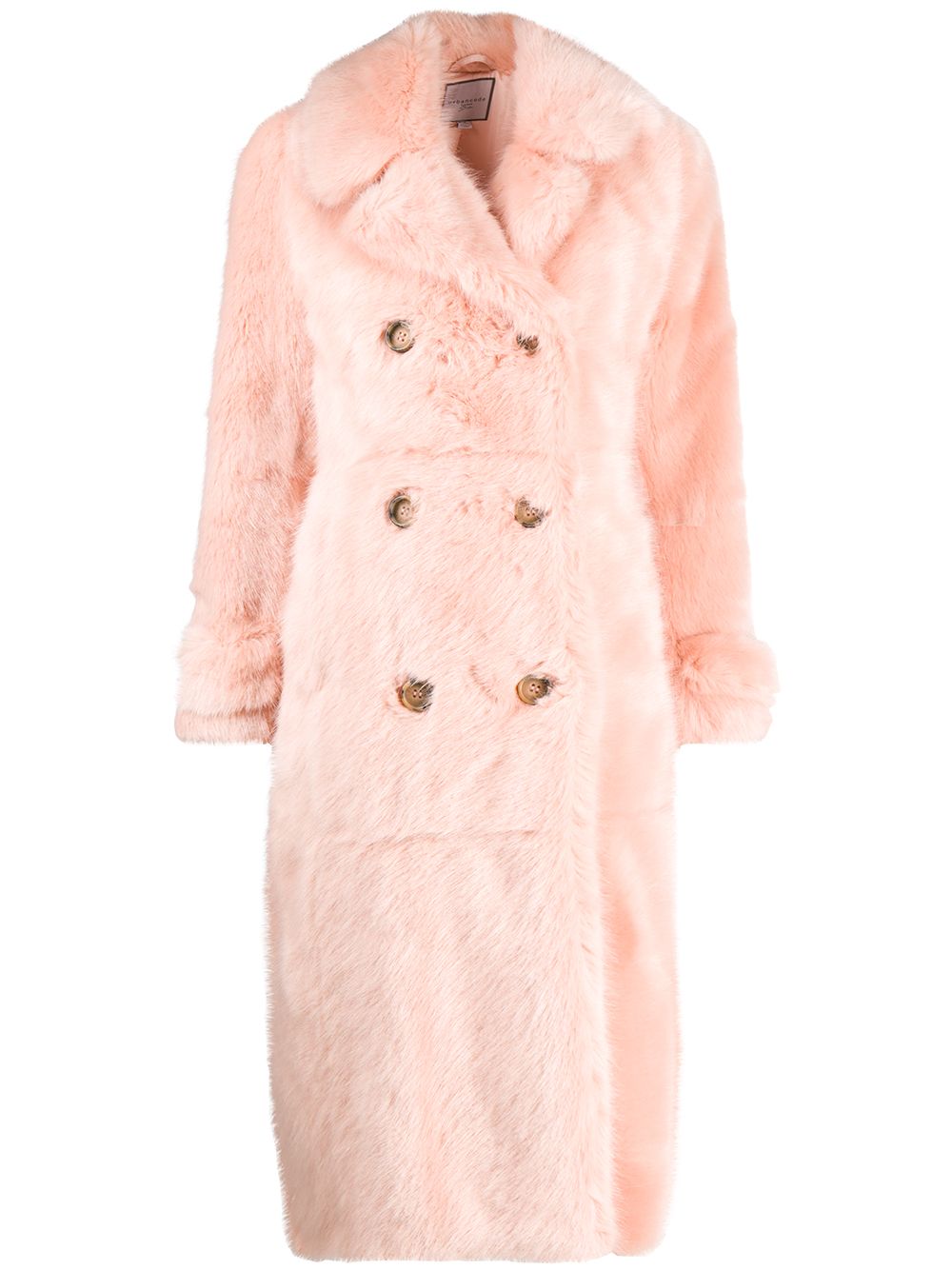 фото Urbancode faux fur double breasted coat