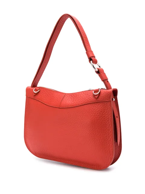 Shop orange Orciani Ginger leather shoulder bag with Express Delivery -  Farfetch