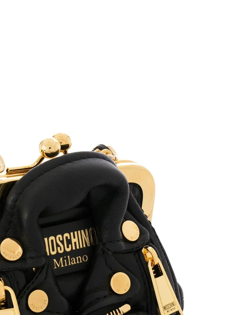 moschino mini biker bag