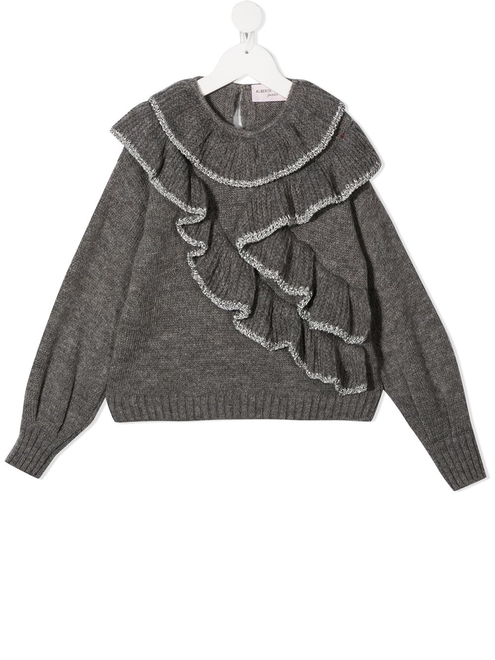 фото Alberta ferretti kids ruffle-trimmed jumper