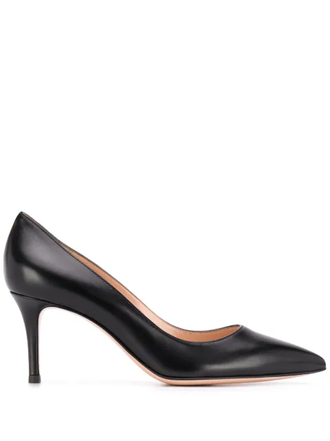Gianvito Rossi pointed mid-heel pumps