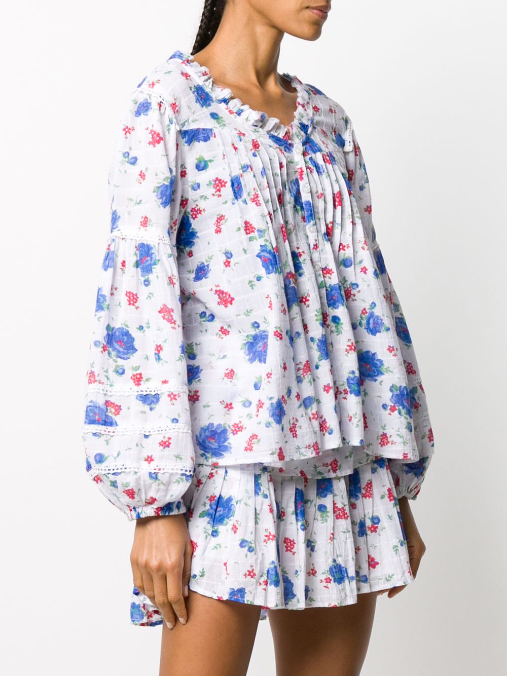 фото Loveshackfancy floral print blouse