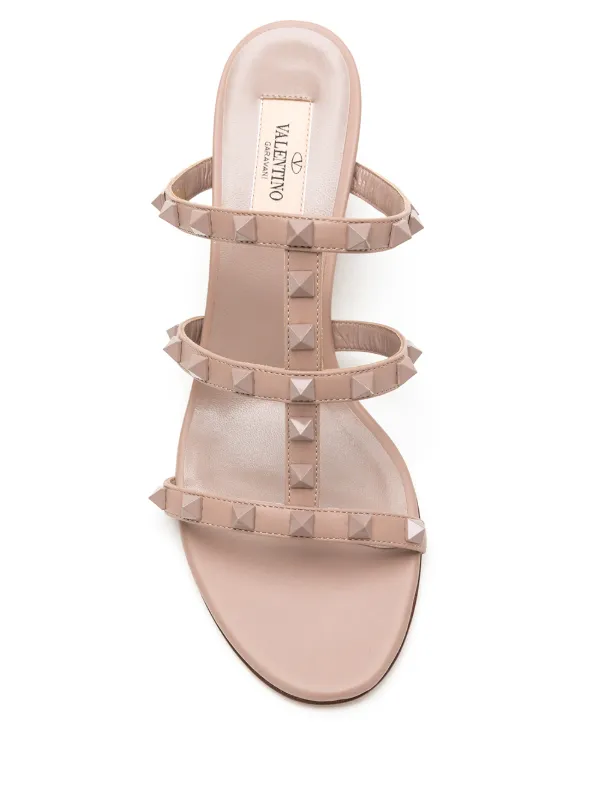 Valentino garavani best sale rockstud leather slippers