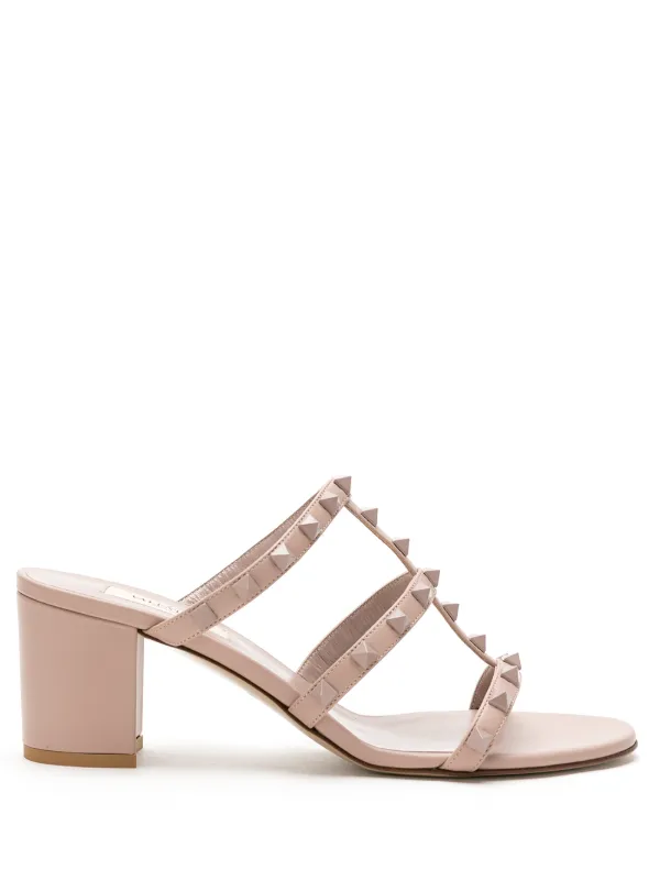 Rockstud block heel sandal valentino garavani 2025