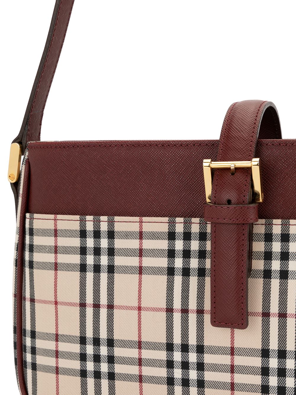 фото Burberry pre-owned сумка на плечо в клетку nova check