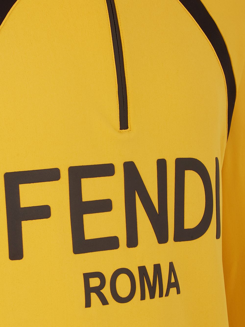 фото Fendi толстовка с воротником на молнии и логотипом