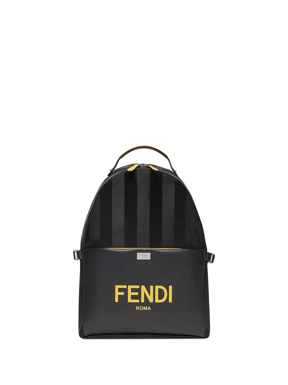 фото Fendi полосатый мини-рюкзак с логотипом