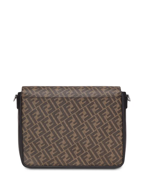 Shop Fendi Ff Motif Flap Messenger Bag With Express Delivery Farfetch