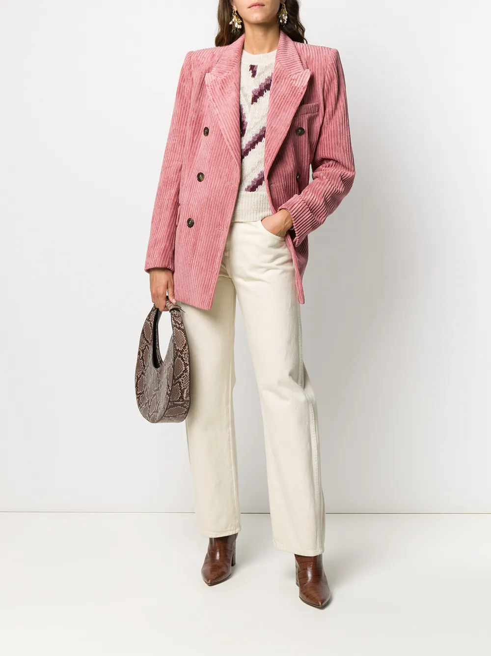 Imagen 2 de Isabel Marant Étoile blazer de pana con doble botonadura