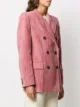 Isabel Marant Étoile blazer de pana con doble botonadura
