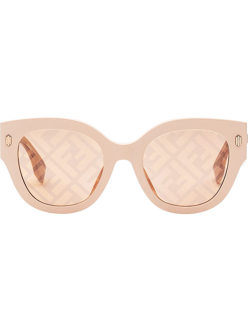фото Fendi eyewear солнцезащитные очки в квадратной оправе с логотипом ff