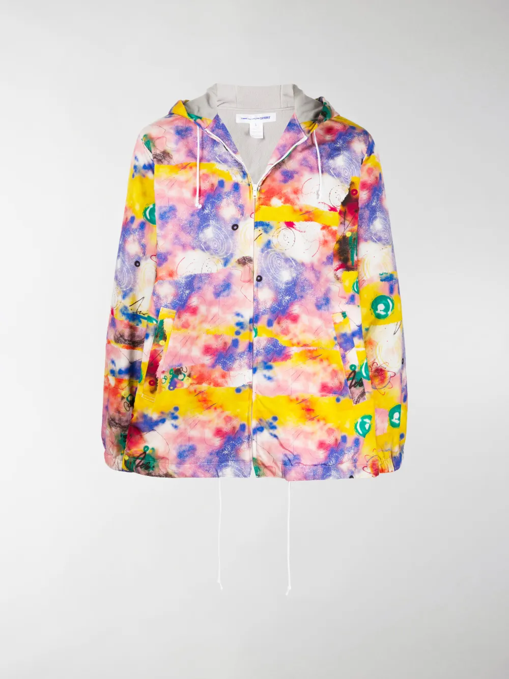 Image of Comme Des Garçons Shirt tie-dye drawstring hoodie