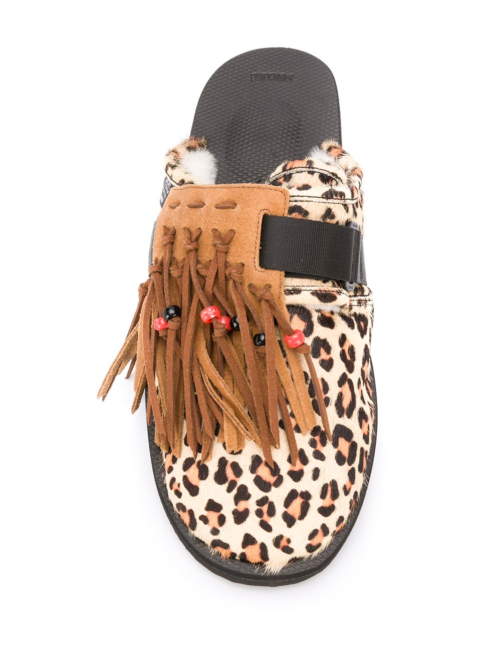 фото Alanui biscuit leopard suicoke slippers