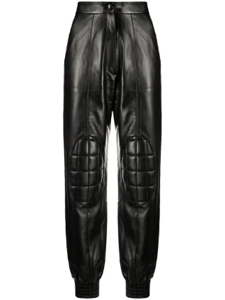 Materiel padded faux leather trousers 