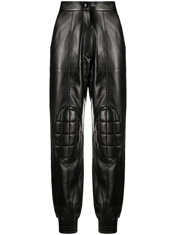 padded leather pants