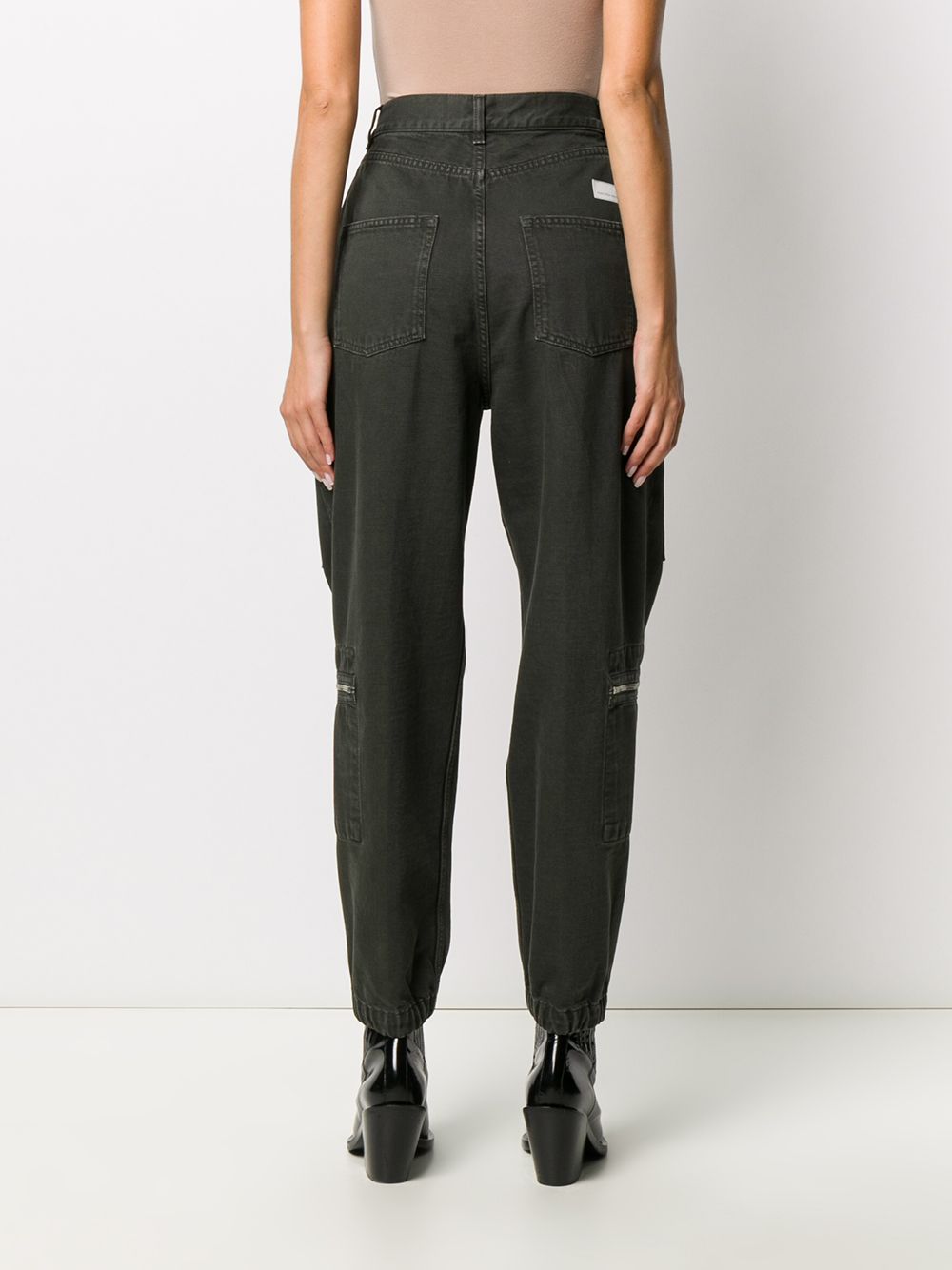 фото Nine in the morning high-waisted zip detail trousers