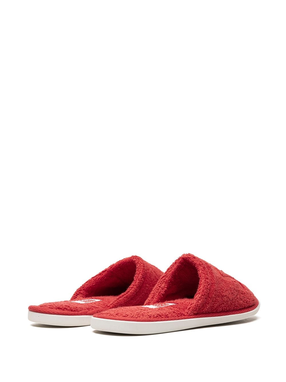 Shop Supreme X Frette Terry Slippers In Red