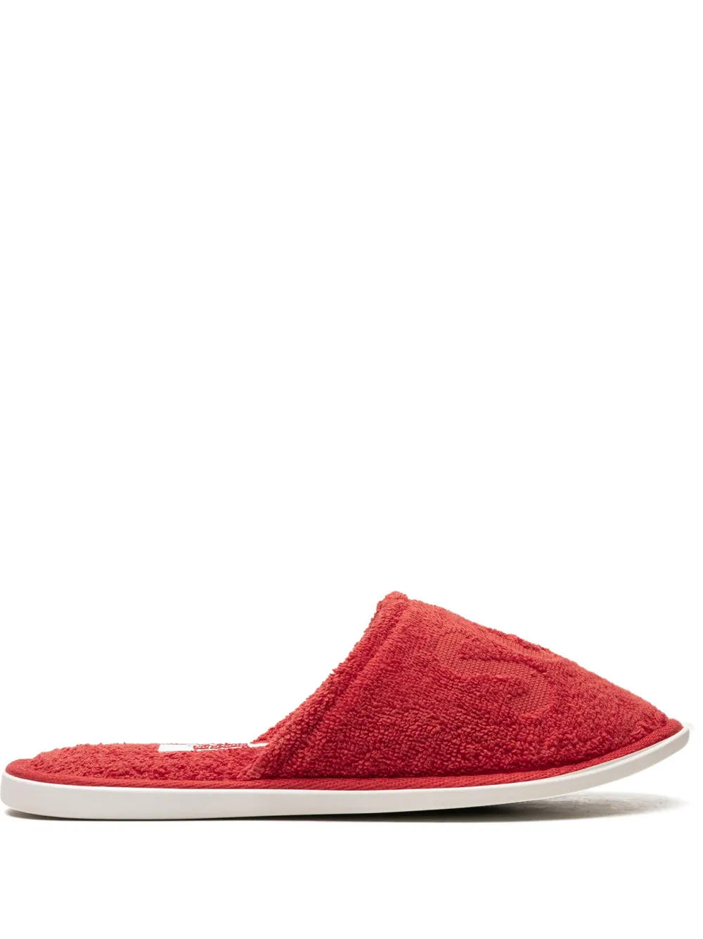 X Frette Terry Slippers In Red