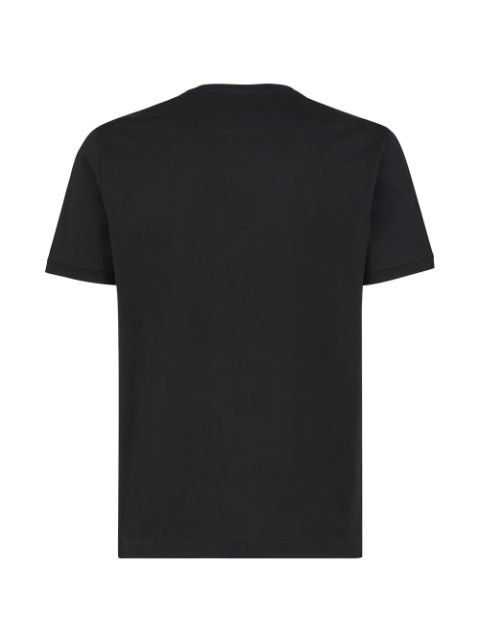 Shop black Fendi logo patch T-shirt with Express Delivery - Farfetch