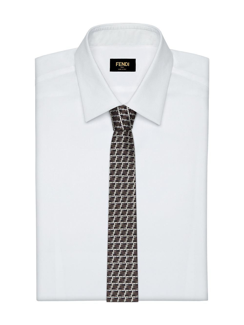 фото Fendi галстук с логотипом ff