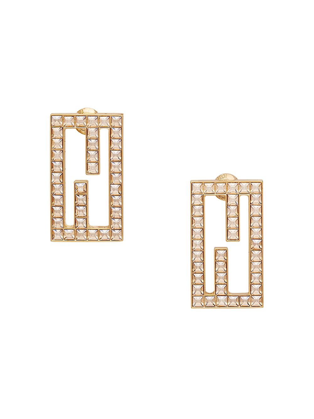 Baguette embellished earrings