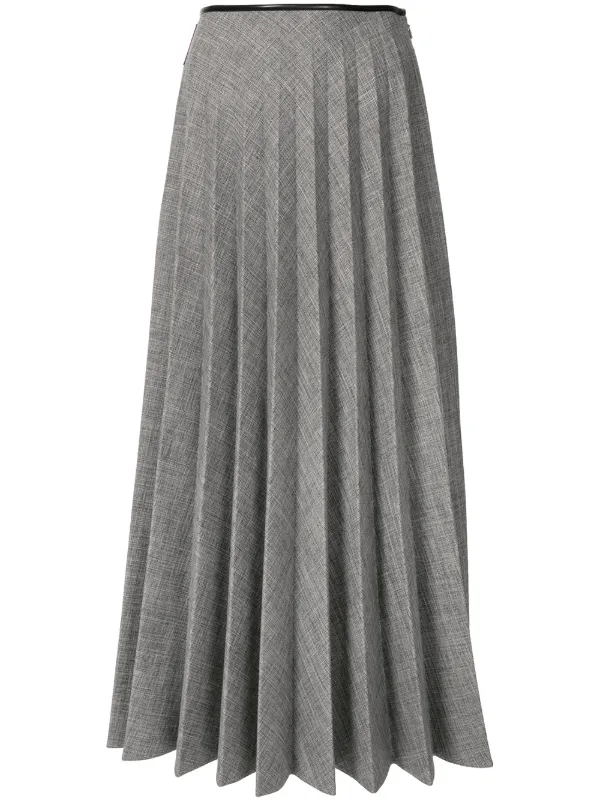 high waisted white skirt gray